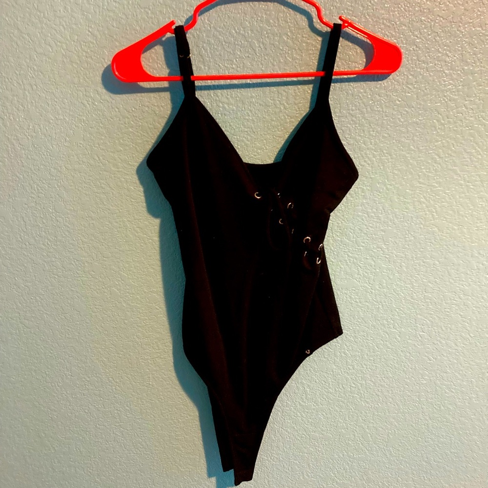 True religion black onsie top